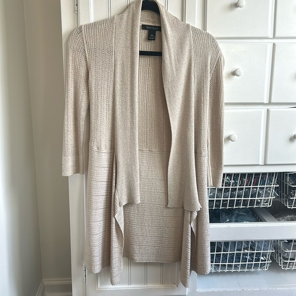 White House Black Market Sweaters - White House Black Market XS. Gold. 83% rayon. 11% polyester. 6% mettallic.